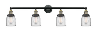 Franklin Restoration Four Light Bath Vanity in Black Antique Brass (405|215BABG52)