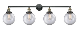 Franklin Restoration Four Light Bath Vanity in Black Antique Brass (405|215BABG2028)