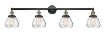 Franklin Restoration Four Light Bath Vanity in Black Antique Brass (405|215BABG172)