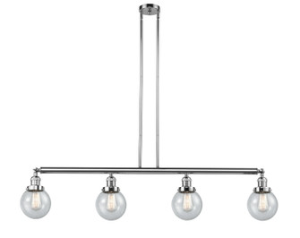 Franklin Restoration Four Light Island Pendant in Polished Chrome (405|214PCG2046)