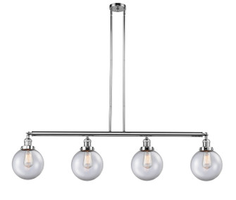 Franklin Restoration Four Light Island Pendant in Polished Chrome (405|214PCG2028)