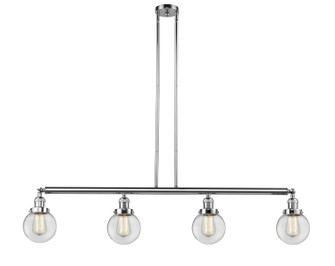Franklin Restoration Four Light Island Pendant in Polished Chrome (405|214PCG2026)