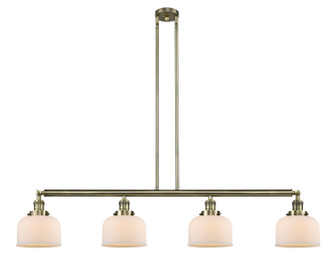 Franklin Restoration Four Light Island Pendant in Antique Brass (405|214ABG71)