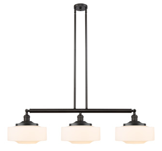Franklin Restoration Three Light Island Pendant in Brushed Satin Nickel (405|213SNG69412)