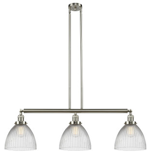 Franklin Restoration Three Light Island Pendant in Brushed Satin Nickel (405|213SNG222)