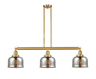 Franklin Restoration Three Light Island Pendant in Satin Gold (405|213SGG78)