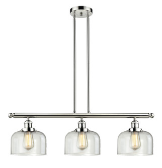 Franklin Restoration Three Light Island Pendant in Polished Nickel (405|213PNG72) Franklin Restoration Three Light Island Pendant in Polished Nickel (405|213PNG72)