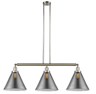 Franklin Restoration Three Light Island Pendant in Polished Nickel (405|213PNG43L)