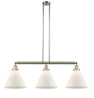 Franklin Restoration Three Light Island Pendant in Polished Nickel (405|213PNG41L)