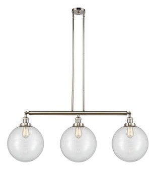 Franklin Restoration Three Light Island Pendant in Polished Nickel (405|213PNG20212)