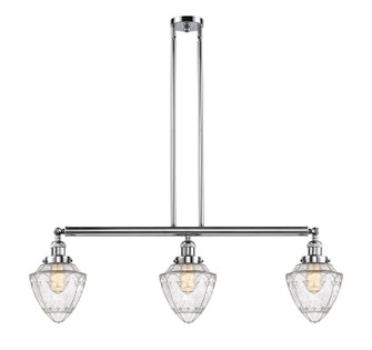 Franklin Restoration Three Light Island Pendant in Polished Chrome (405|213PCG6647)