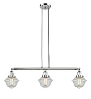 Franklin Restoration Three Light Island Pendant in Polished Chrome (405|213PCG534)