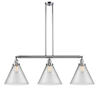 Franklin Restoration Three Light Island Pendant in Polished Chrome (405|213PCG42L)