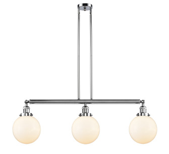 Franklin Restoration Three Light Island Pendant in Polished Chrome (405|213PCG2018)