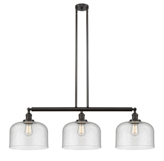Franklin Restoration Three Light Island Pendant in Oil Rubbed Bronze (405|213OBG74L)