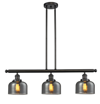 Franklin Restoration Three Light Island Pendant in Oil Rubbed Bronze (405|213OBG73)