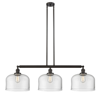 Franklin Restoration Three Light Island Pendant in Oil Rubbed Bronze (405|213OBG72L)