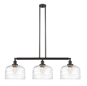 Franklin Restoration Three Light Island Pendant in Oil Rubbed Bronze (405|213OBG713L)