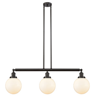 Franklin Restoration Three Light Island Pendant in Oil Rubbed Bronze (405|213OBG2018)
