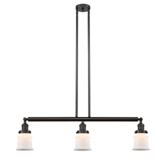 Franklin Restoration Three Light Island Pendant in Oil Rubbed Bronze (405|213OBG181S)