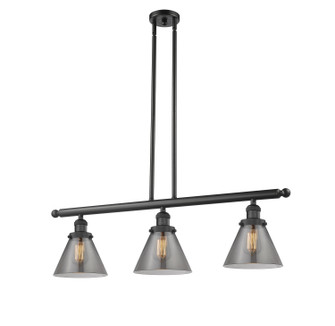 Franklin Restoration LED Island Pendant in Matte Black (405|213BKG43LED)