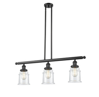 Franklin Restoration LED Island Pendant in Matte Black (405|213BKG182LED)