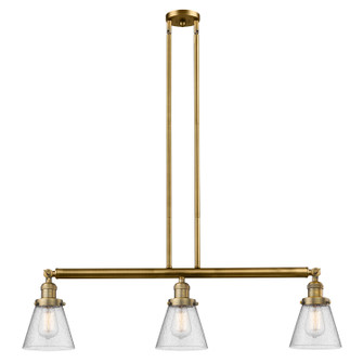 Franklin Restoration LED Island Pendant in Brushed Brass (405|213BBG64LED)