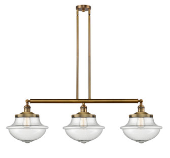 Franklin Restoration LED Island Pendant in Brushed Brass (405|213BBG544LED)