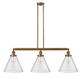 Franklin Restoration LED Island Pendant in Brushed Brass (405|213BBG44LLED)
