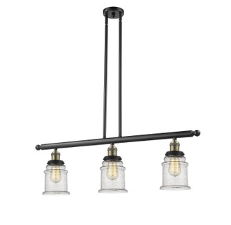 Franklin Restoration LED Island Pendant in Black Antique Brass (405|213BABG184LED)