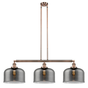 Franklin Restoration Three Light Island Pendant in Antique Copper (405|213ACG73L)
