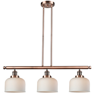 Franklin Restoration Three Light Island Pendant in Antique Copper (405|213ACG71)