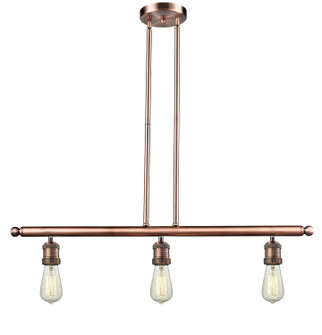 Franklin Restoration Three Light Island Pendant in Antique Copper (405|213AC)