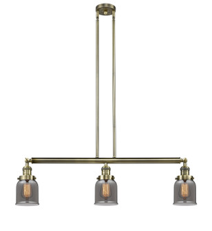 Franklin Restoration Three Light Island Pendant in Antique Brass (405|213ABG53)