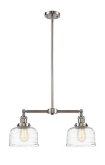 Franklin Restoration Two Light Island Pendant in Brushed Satin Nickel (405|209SNG713)