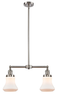 Franklin Restoration Two Light Island Pendant in Brushed Satin Nickel (405|209SNG191)