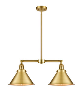 Franklin Restoration LED Island Pendant in Satin Gold (405|209SGM10SGLED)