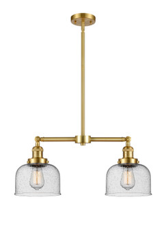 Franklin Restoration LED Island Pendant in Satin Gold (405|209SGG74LED)