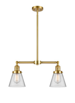 Franklin Restoration LED Island Pendant in Satin Gold (405|209SGG62LED)