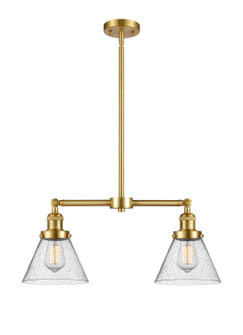 Franklin Restoration LED Island Pendant in Satin Gold (405|209SGG44LED)