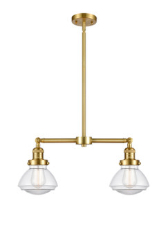 Franklin Restoration LED Island Pendant in Satin Gold (405|209SGG322LED)