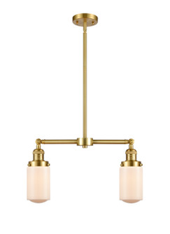 Franklin Restoration LED Island Pendant in Satin Gold (405|209SGG311LED)