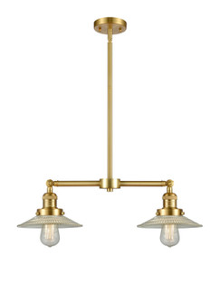 Franklin Restoration LED Island Pendant in Satin Gold (405|209SGG2LED)
