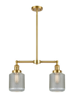 Franklin Restoration LED Island Pendant in Satin Gold (405|209SGG262LED)
