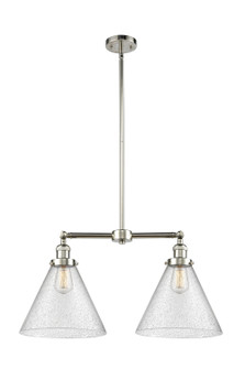 Franklin Restoration Two Light Island Pendant in Polished Nickel (405|209PNG44L)