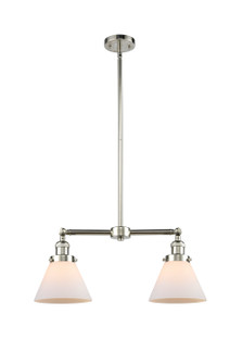 Franklin Restoration Two Light Island Pendant in Polished Nickel (405|209PNG41)