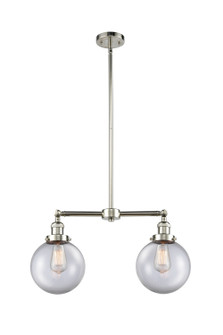 Franklin Restoration Two Light Island Pendant in Polished Nickel (405|209PNG2028)