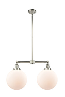 Franklin Restoration Two Light Island Pendant in Polished Nickel (405|209PNG20110)