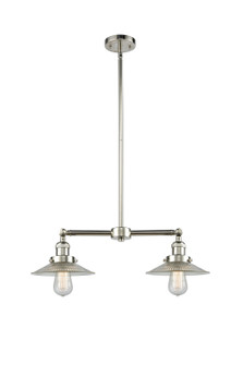 Franklin Restoration Two Light Island Pendant in Polished Nickel (405|209PNG2)