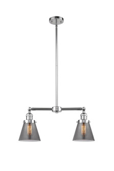 Franklin Restoration Two Light Island Pendant in Polished Chrome (405|209PCG63)